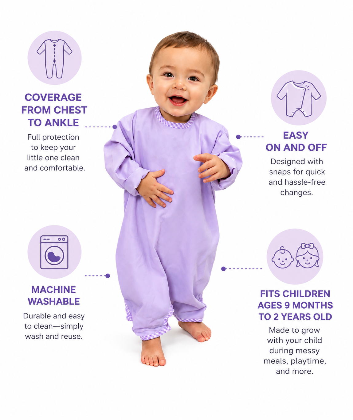 Purple BodyBib™ 3-Pack Bundle – Save $14.98!